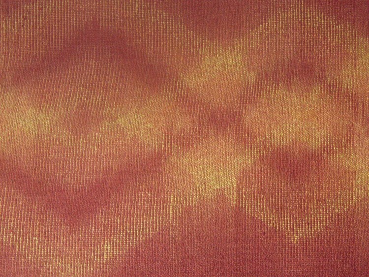 絹のマフラー（赤・黄）