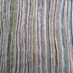 絹のマフラー（強撚糸・白） 2枚目の画像