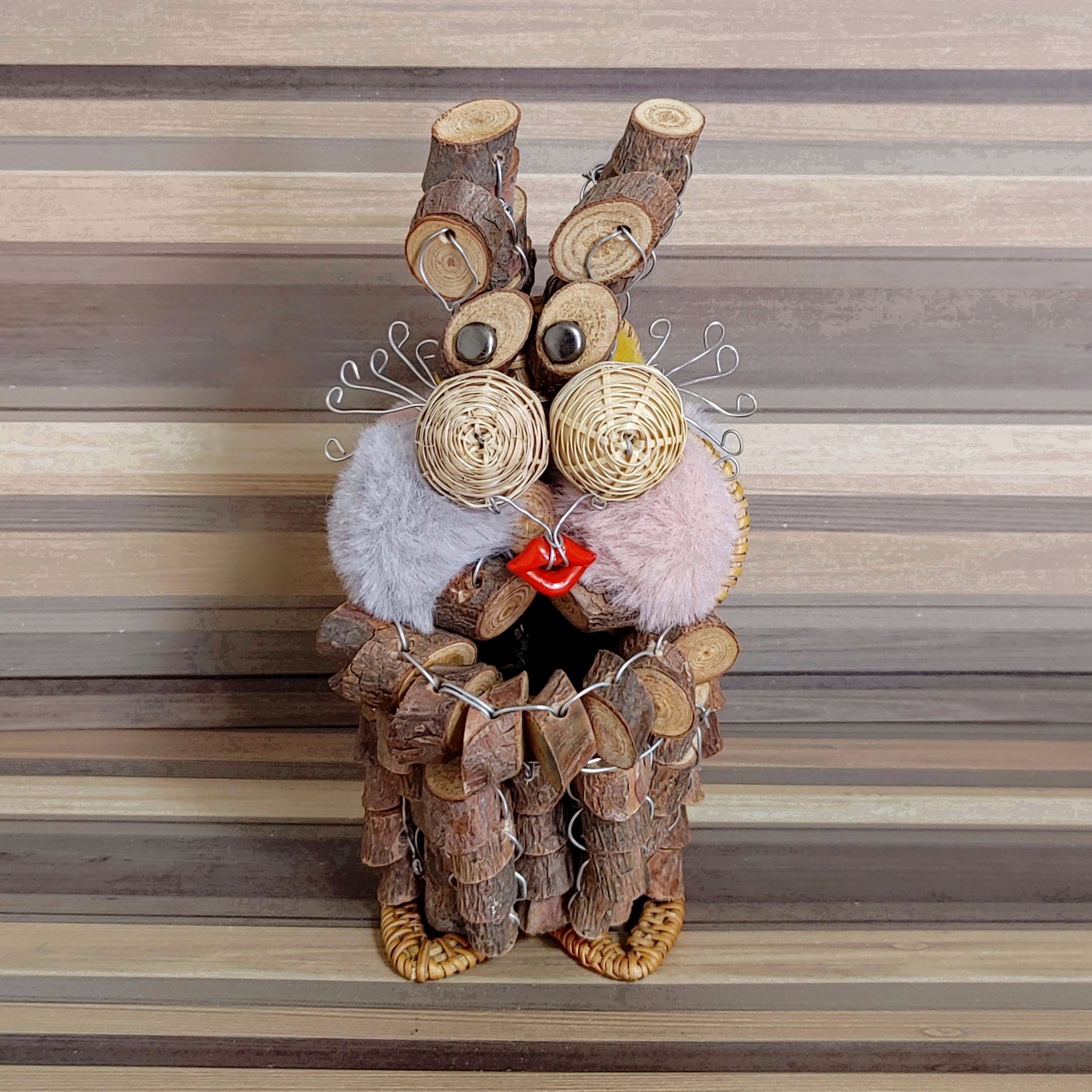 ■送料無料■【インテリア(置物)】 うさぎ 5,242円