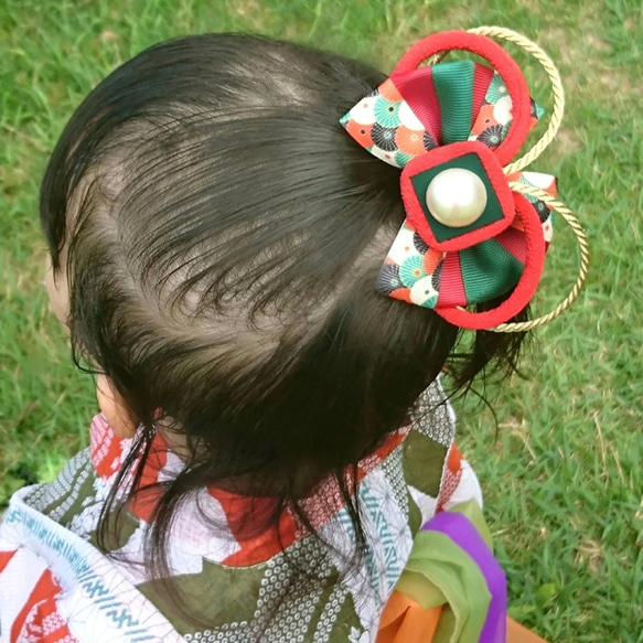 ■送料無料■【<大>ﾍｱｺﾞﾑ】浴衣に合う髪飾り① 1枚目の画像