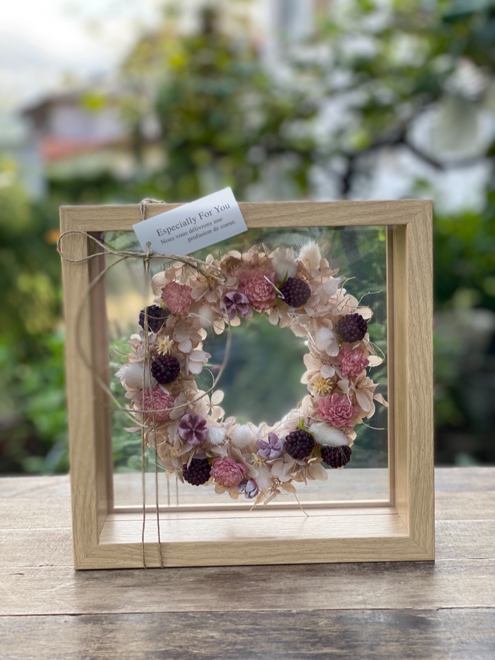 ハーフリース 秋色アジサイ M 10/16 夏から秋へ〜秋色紫陽花のナチュラル