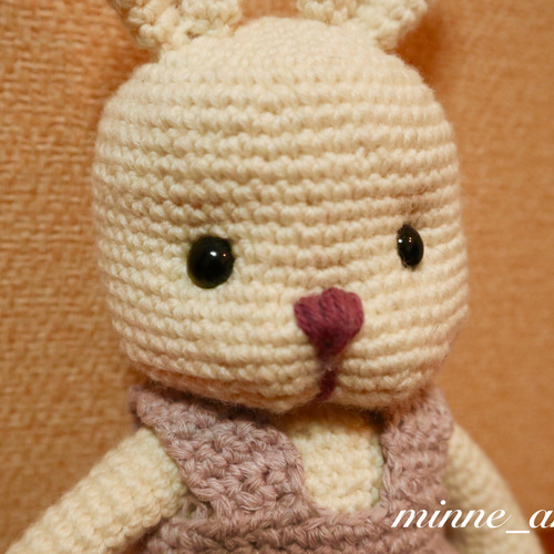 ウサギぬいぐるみ　ハンドメイド 手作りキット】オーガニックコットンうさぎのぬいぐるみLサイズ