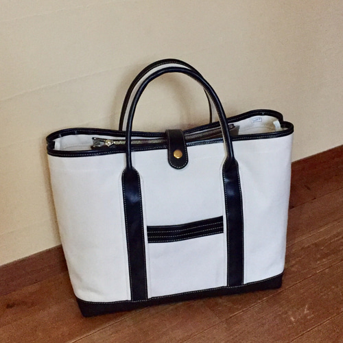 NEW自立が便利♪帆布&黒革トートバック トートバッグ bag-masaaki 通販