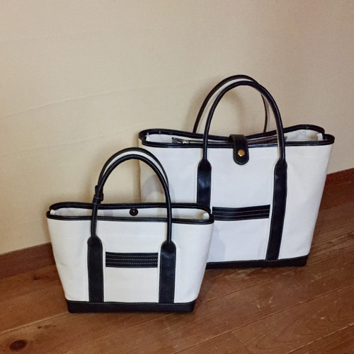 NEW自立が便利♪帆布&黒革トートバック トートバッグ bag-masaaki 通販