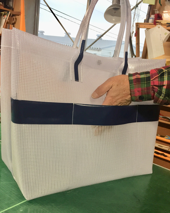 防水耐熱防炎UVカットフッ素汚れ防止のLLトートバッグ 2枚目の画像