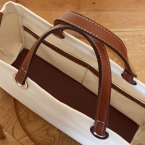 ♡蓋付横長生成り帆布トートバッグ トートバッグ bag-masaaki 通販 