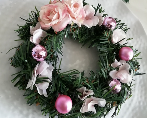 【専用】pink Xmasリース 1_ab2a9e60ead536a143a854a01335