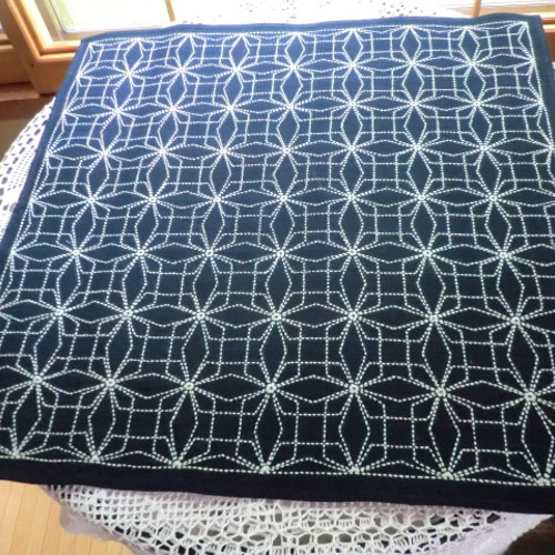 注文製作） 本藍染刺し子 小風呂敷 自由なクロス （てっせん） その他