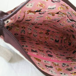 【受注生産】刺繍お散歩ショルダーバッグ（アメリカンショートヘア） 3枚目の画像