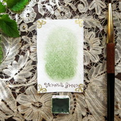 *♥*香る水彩絵具 Terra Verde di Verona Handmade Attar Watercolor*♥* 2枚目の画像