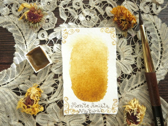 *♥*香る水彩絵具 *Monte Amiata Terra di Sienna Attar Watercolor*♥* 1枚目の画像