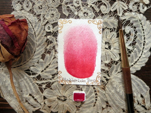 *香る水彩絵具 Genuine Rose Madder Berry Natural Attar Watercolor* 1枚目の画像