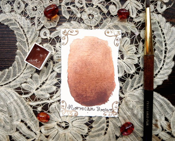 *♥*香る水彩絵具* Moroccan Ocra Marrone Attar Watercolor*♥* 2枚目の画像