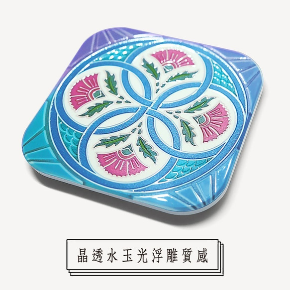 ★ 新品上市 ★   花磚 / 水玉光陶瓷吸水杯墊 -- 不朽母愛 第2張的照片