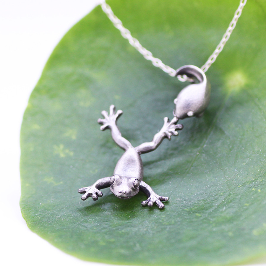カエルの子はカエルのシルバーペンダント