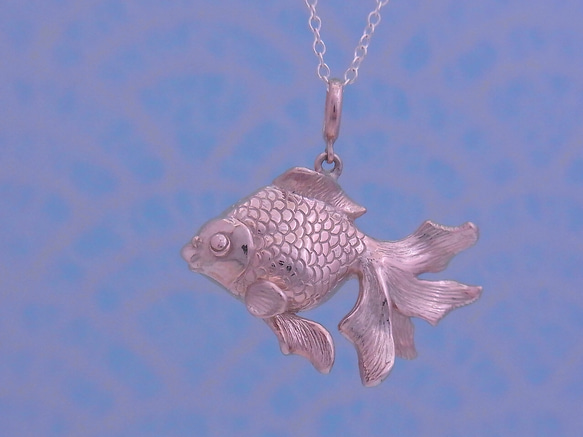 金魚/ピンクシルバーペンダント/pinksilver 1枚目の画像