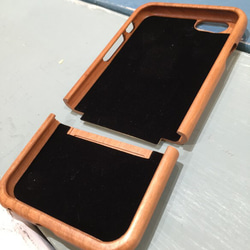 モンステラデザインiPhone6専用ウッドスマホケース 3枚目の画像