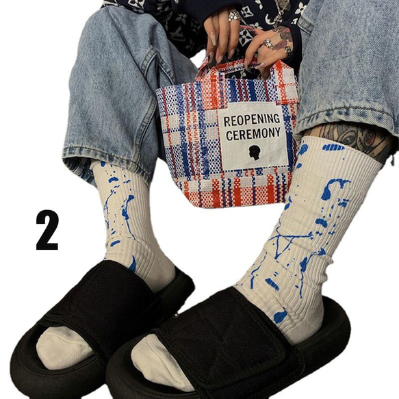 人気の靴下❤️パターンソックス 8枚目の画像