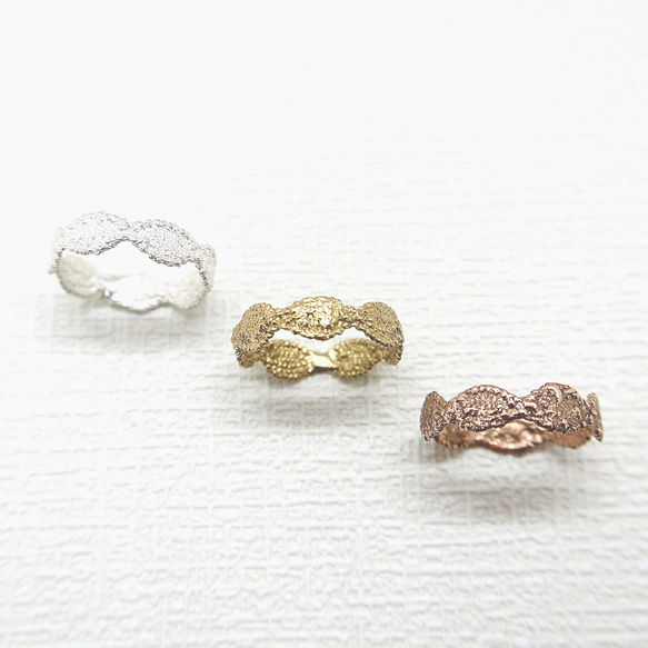 Antique lace ring(18Kgp) 3枚目の画像