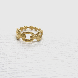 Chain lace ring (18Kgp) 3枚目の画像