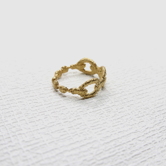 Chain lace ring (18Kgp) 4枚目の画像