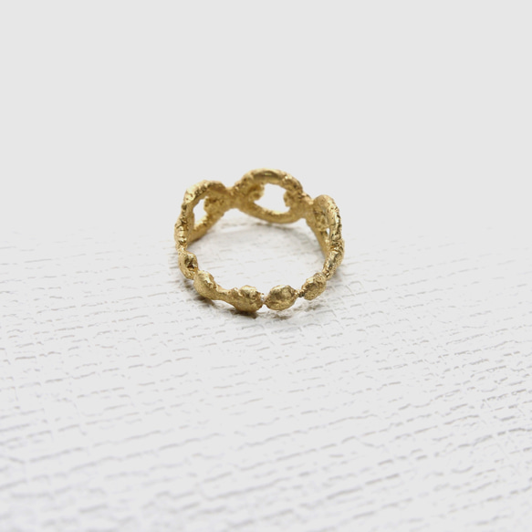 Chain lace ring (18Kgp) 5枚目の画像