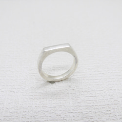 Flat shaped ring(SV) 5枚目の画像