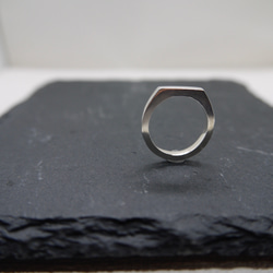 Flat shaped ring(SV) 6枚目の画像