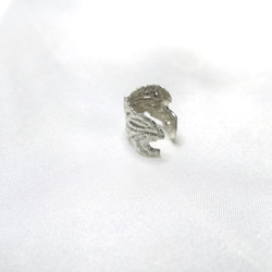 Feather lace earcuff (SV) 6枚目の画像