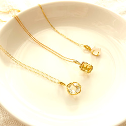 Green amethyst necklace(SV/18Kgp) 8枚目の画像