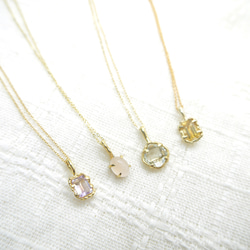 Green amethyst necklace(SV/18Kgp) 9枚目の画像