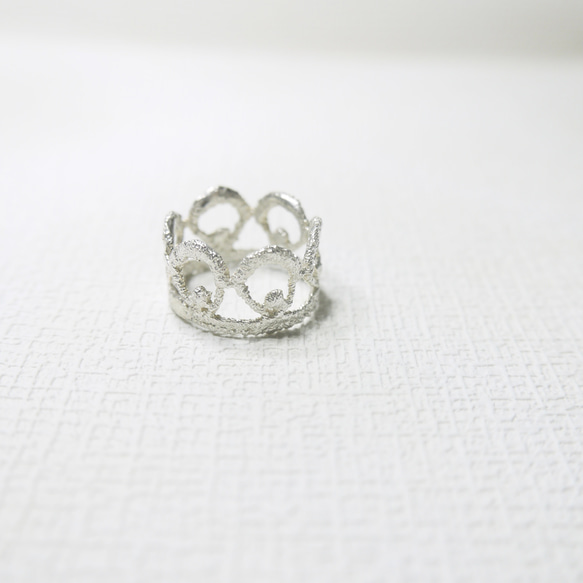 Maru lace ring (SV) 2枚目の画像