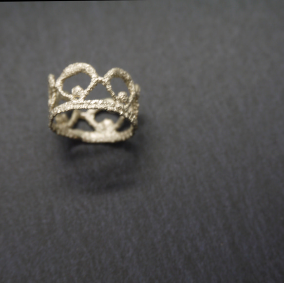 Maru lace ring (SV) 6枚目の画像