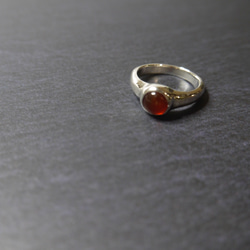 【1点もの】Volume ring with Carnelian (SV) 4枚目の画像