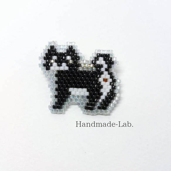 黒柴さんブローチ（クリアAB） ブローチ Handmade-Lab． 通販 5268948
