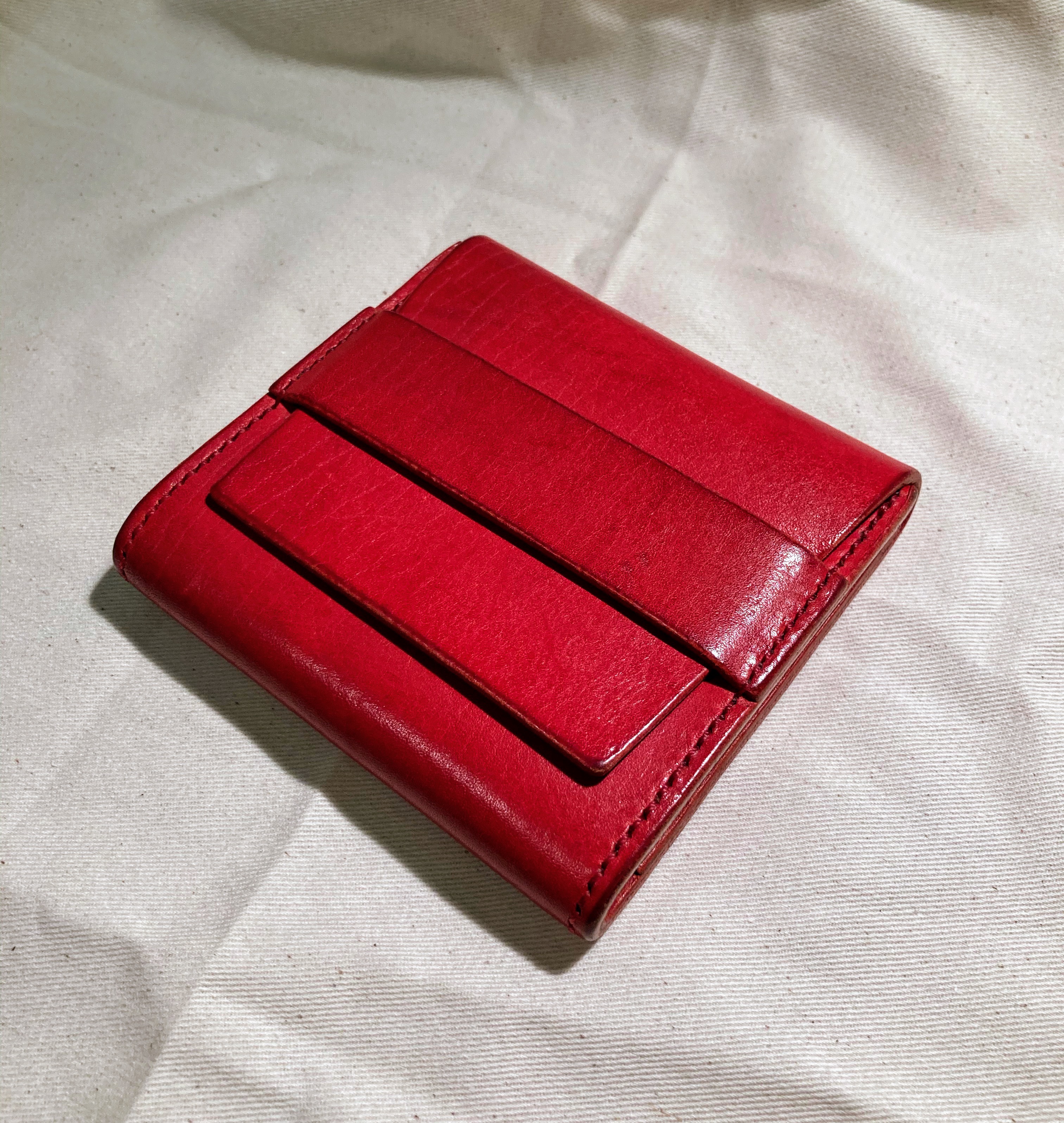 フラップミニウォレット（Red）