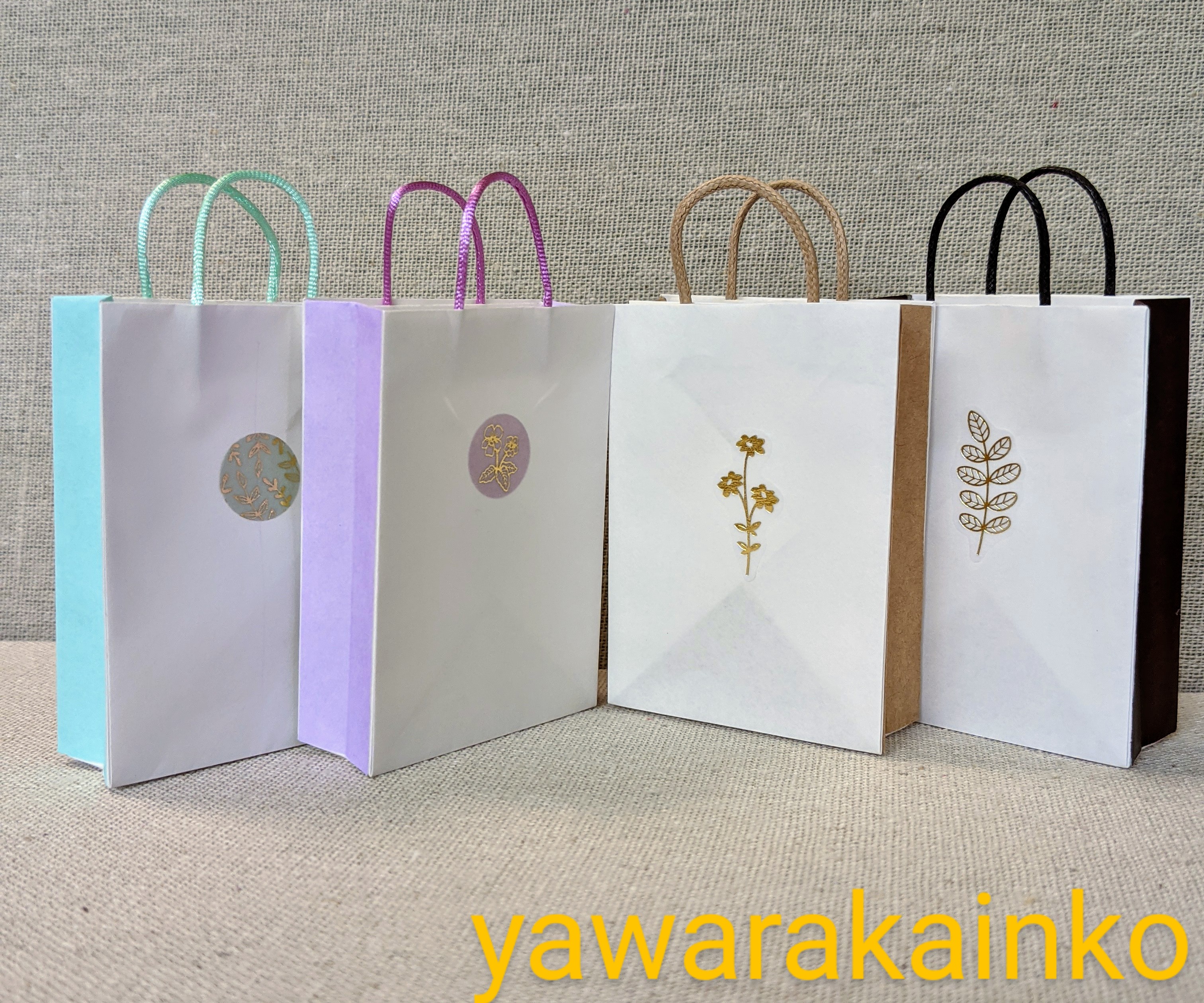 幸せの黄色いミニ紙袋　1000枚セット♡