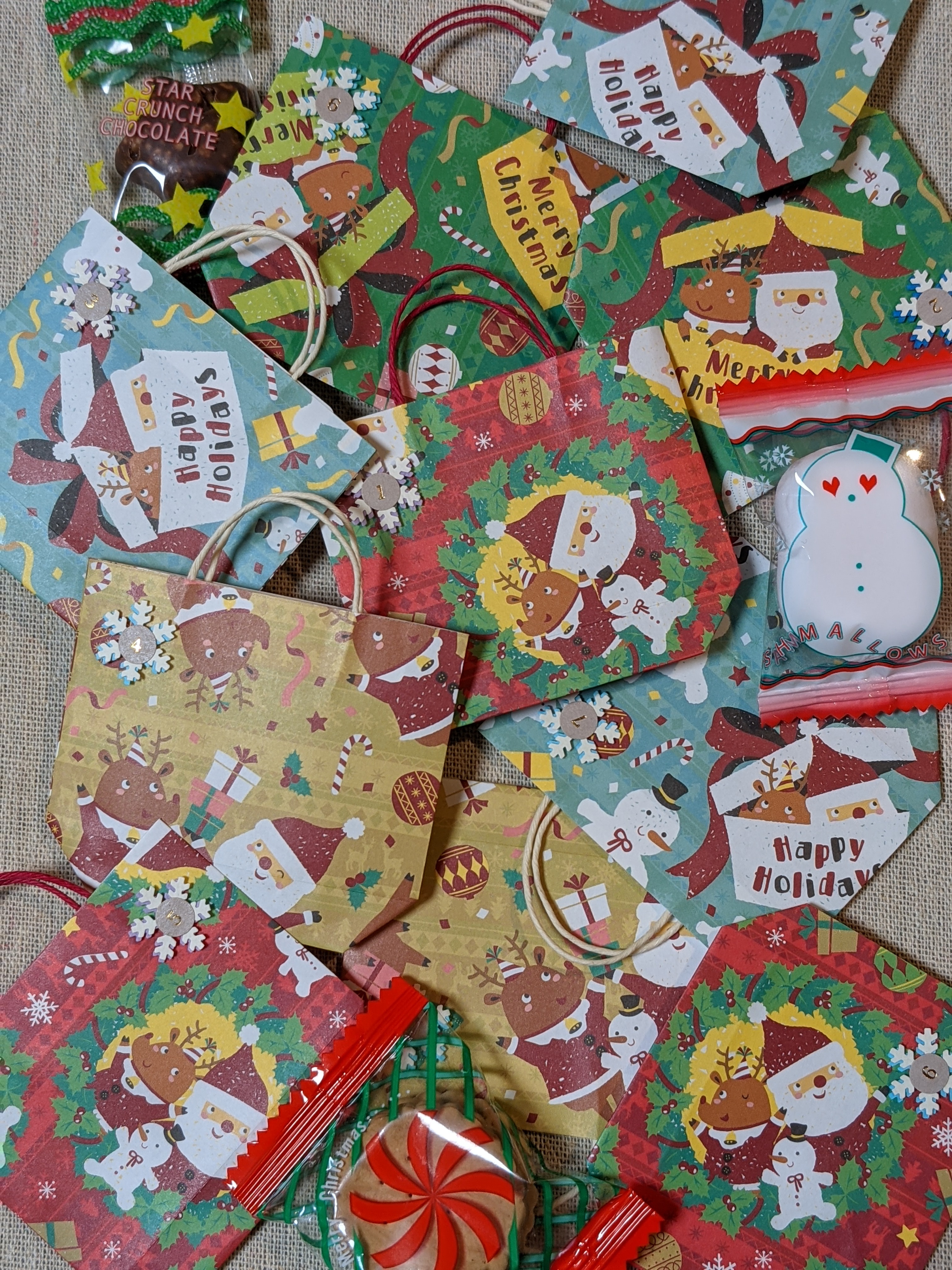 クリスマス】アドベントカレンダー ミニ紙袋 その他雑貨 やわらかいん