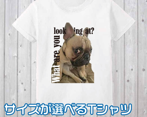 送料無料】 フレンチブルドッグ 子供服 オリジナルTシャツ フレブル