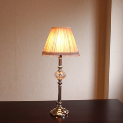 リネンコットン ランプシェード 20cm ベージュピンク (コロネル・ファビアン) 5枚目の画像