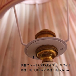 シルク ランプシェード 20cm フーシャピンク  (ドメニル) 8枚目の画像
