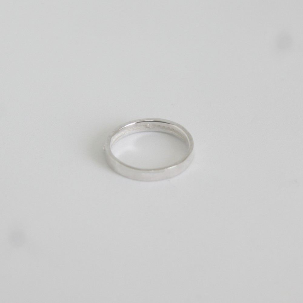 center-twist ring S silver X silver リング　サイズ１３