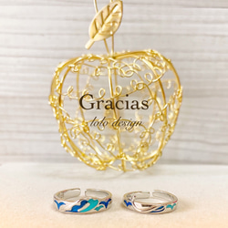 カラフルリングセット ハンドメイド リング 特注品 新作 ヒット商品 カラフル 指輪☆2個セット☆ ペアリング 指輪・リング