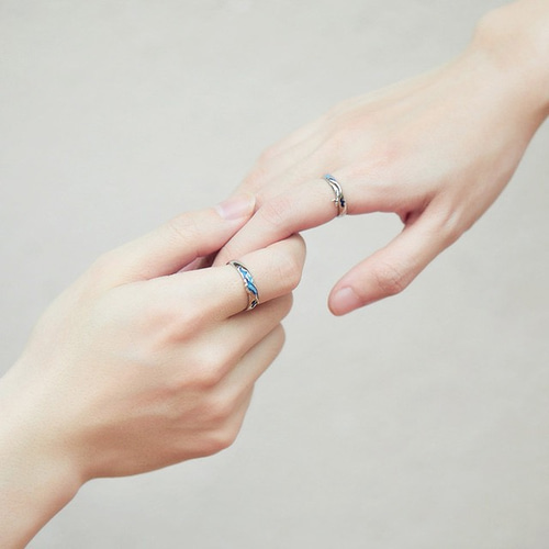 新作 ヒット商品 カラフル 指輪☆2個セット☆ ペアリング 指輪・リング