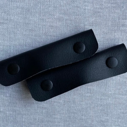 【3センチ幅対応】　ハンドルカバー　持ち手カバー　ハンドメイド　トートバッグ　黒 2枚目の画像