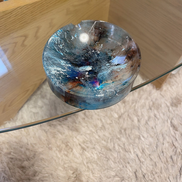 灰皿 小物入れにもOK おしゃれ 宇宙 雑貨 装飾品 蓋付き ysashtray5232.jpg