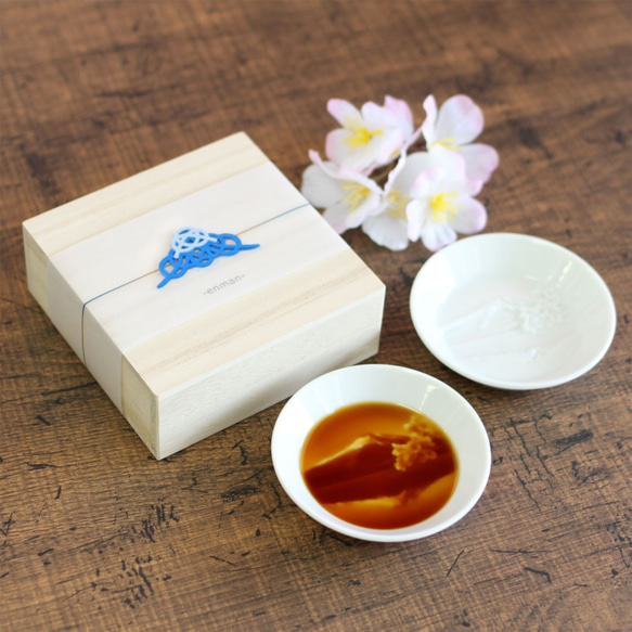 宮下善爾　彩泥　筆皿　長皿　木箱入り 薗部産業/木製リム丸皿 -木製なのに手入れ不要！1枚で多用途に