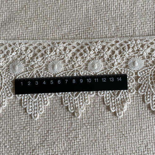 アンティークレース  MADE IN JAPAN  ミヤコ チュール刺繍レース - 西洋骨董・アンティーク レース・ドール