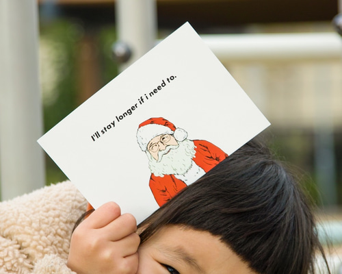 在庫限りで販売終了！】クリスマスカード サンタクロース サンタ