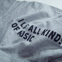 【現品限り! 数量限定】I LIKE ALL KINDS OF MUSIC. _ Tシャツ［mens］ 3枚目の画像